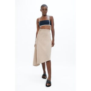 1 People Women's Mallorca Midi Skirt - Sand beige