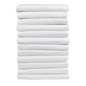 1888 Mills Suite Touch Full XL Pleated Bed Skirts, 54" x 80" x 16", White, Pack Of 72 Skirts