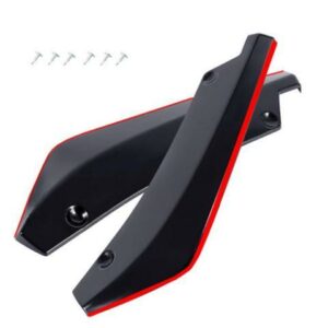 1Pair Universal Car Rear Lip Wrap Angle Splitters Winglets Side Skirt Extension