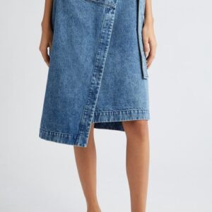 3.1 Phillip Lim Denim Wrap Skirt in Blue at Nordstrom, Size 0