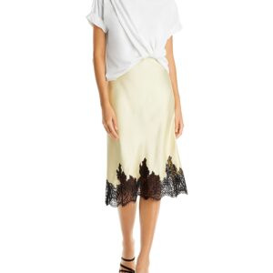 3.1 Phillip Lim Draped Slip Combo Cotton T-Shirt Dress