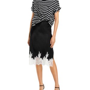 3.1 Phillip Lim Striped Draped T-Shirt Dress