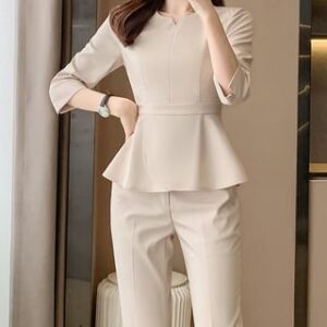 3/4-Sleeve Peplum Blouse / Dress Pants / Skirt / Set