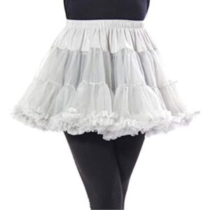 415-GR-OS Womens Tutu Dress Tulle Skirt, Grey - One Size