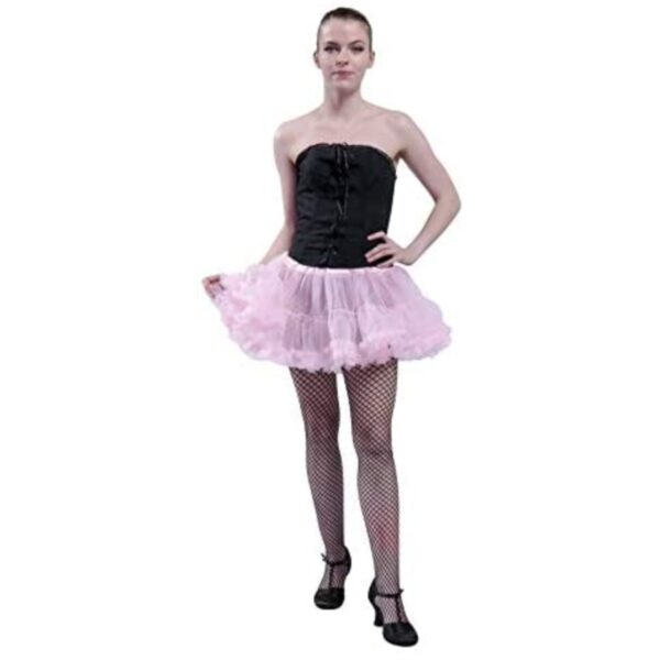 415-PI-OS Womens Tutu Dress Tulle Skirt, Pink - One Size