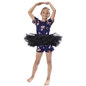 421-BK-CH Womens Tutu Dress Tulle Skirt, Black - Child Size