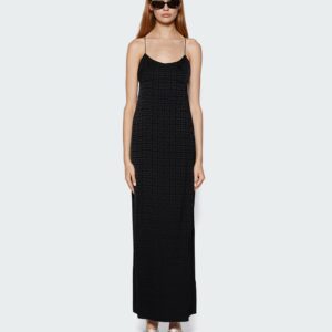 4g Jacquard Long Slip Dress