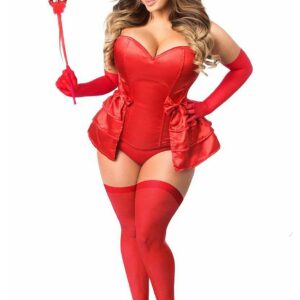 5 PC Devilicious Corset Women's Fancy Dress Costume | Sexy Fancy Dress Costumes for Women