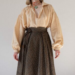 50S Brocade Pleated Skirt | 0/2