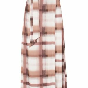 8 By Yoox Printed Viscose Wrap Midi Skirt Woman Maxi skirt Pastel pink Size 6 Viscose