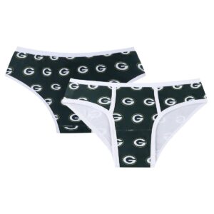 Women's Concepts Sport Green Green Bay Packers Gauge Allover Print Knit Panties - Green