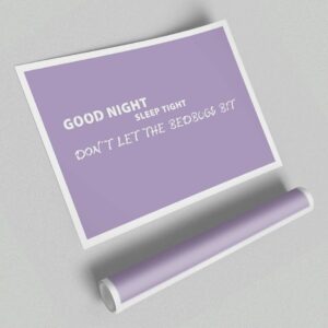 'Nursery Quote Good Night Sleep Tight' - Graphic Art Print on Paper