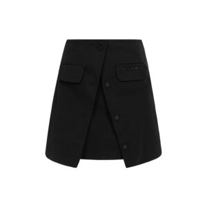 A-Line Wrap Mini Skirt