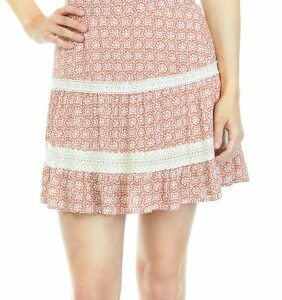 A. Byer Juniors' Tiered Printed Skirt, Large