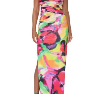 AFRM Lavonne Strapless Body-Con Dress in Spray Floral at Nordstrom, Size Small