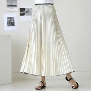 Accordion-Pleat A-Line Culottes