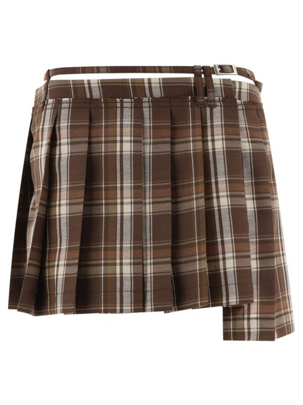 Acne Studios Pleated Asymmetrical Skirt