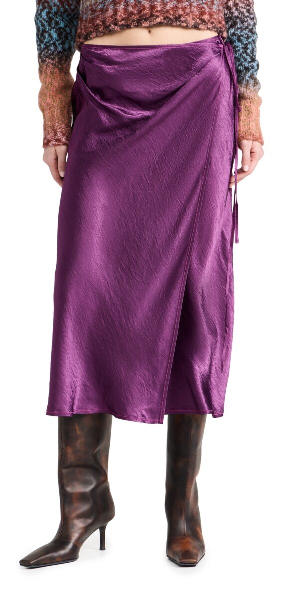 Acne Studios Wrap Skirt Bright Purple 32