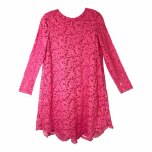 Adam Lippes Pink Lace Trapeze Dress