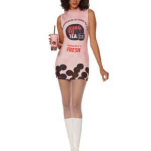 Adult Strawberry Slush Dress Costume - Kung Fu Tea by Spirit Halloween