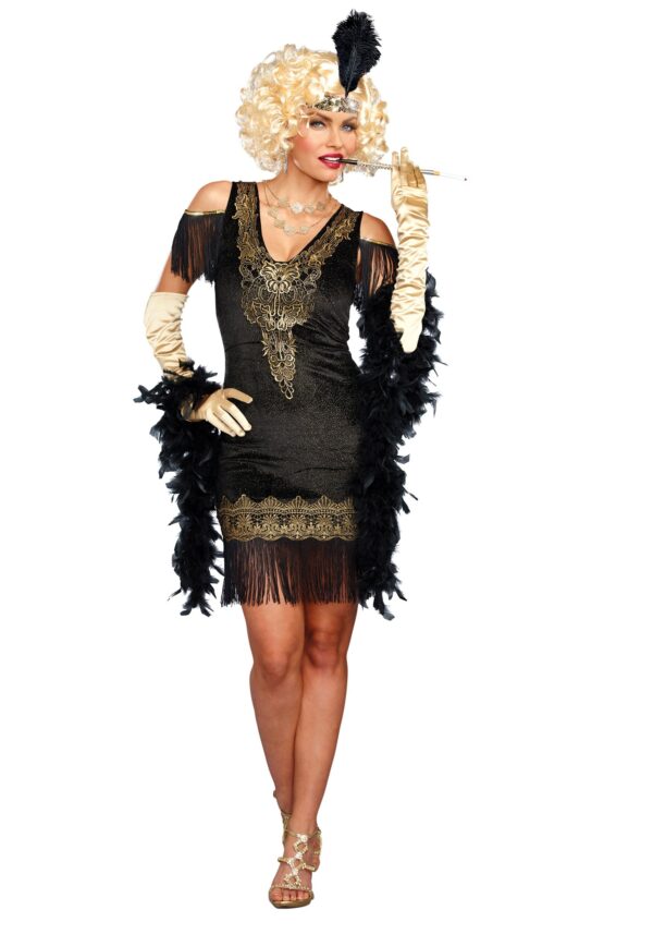 Adult Swanky Flapper Costume Dress | Adult Flapper Costumes