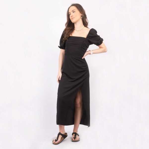 Afina Verona Ruched Midi Dress