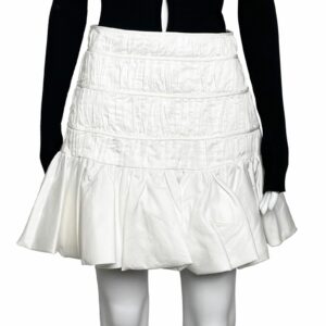 Aje x Ajmone La Vie Bubble Skirt in White, Women's (Size 28)