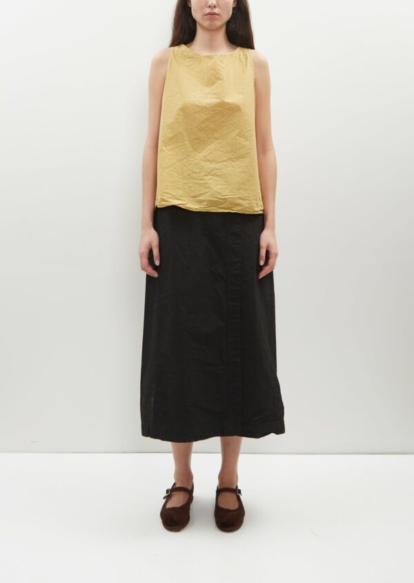 Album Di Famiglia Wrap Cotton Canvas Skirt ?? Black Size: L