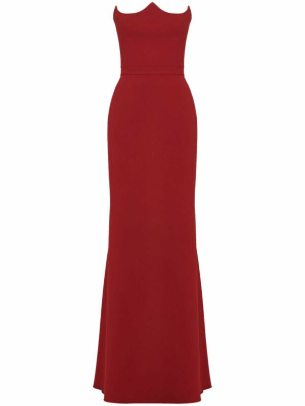 Alexander McQueen Strapless Maxi Dress