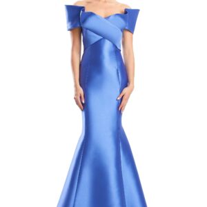 Alexander by Daymor 1763S23 - Bandage Bodice Satin Dress