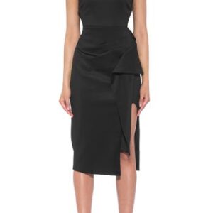 Alexia Admor Valeri Asymmetric Ruffle Cocktail Dress in Black at Nordstrom Rack, Size X-Small