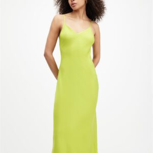 AllSaints Bryony V-Neck Midi Slip Dress