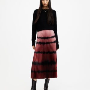 AllSaints Curtis 2-In-1 Ombre Tie Dye Midi Dress