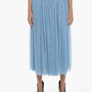 Altea Gwen Tulle Skirt With Glittery Elastic in Light Blue, Women's (Size 27)