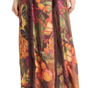 Andrea Iyamah Omma Sarong Skirt Kola Print S/M