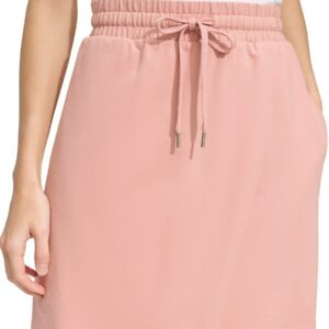 Andrew Marc Women's Drawstring Mini Wrap Skirt - Rose - Size M