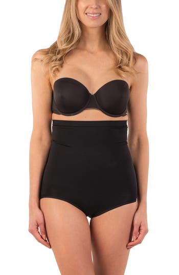 BODY BEAUTIFUL High Waist Shaper Panties in Black at Nordstrom Rack, Size Small