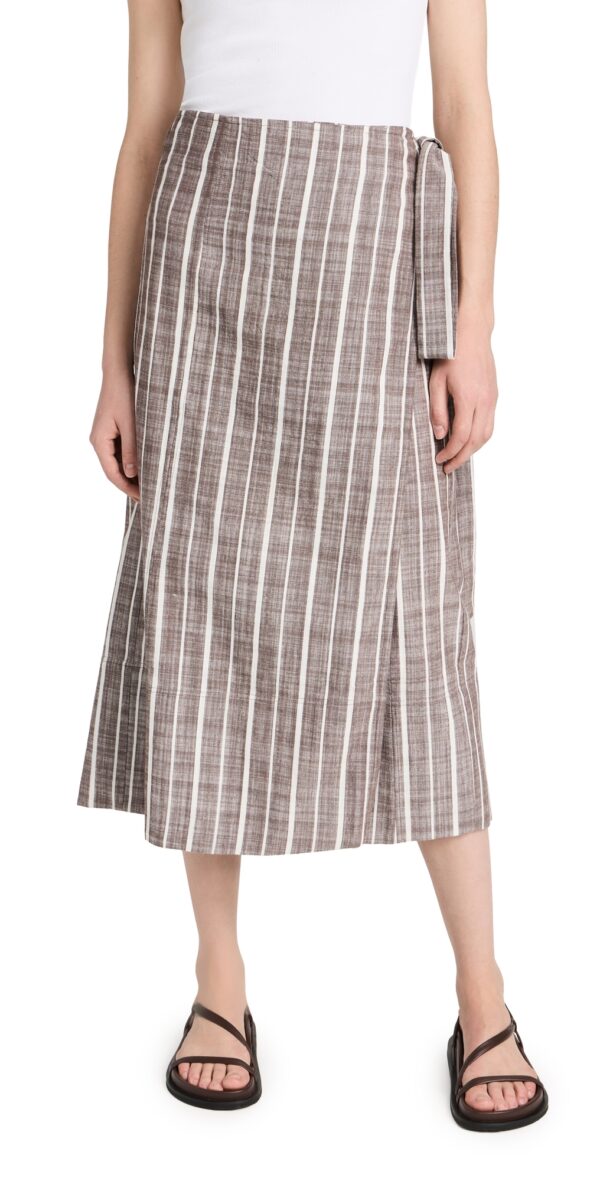 Apiece Apart De Vera Wrap Skirt Kesh Stripe S