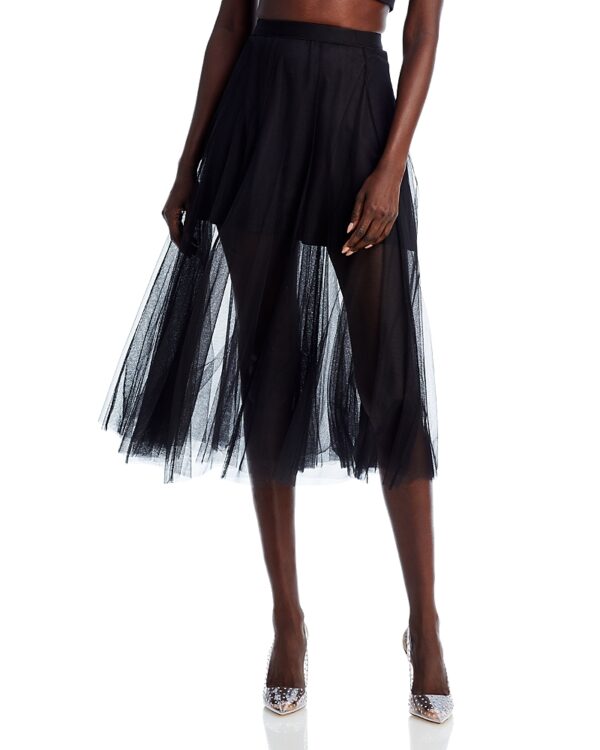 Aqua Tulle Midi Skirt - 100% Exclusive