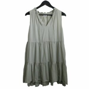 Aritzia Wilfred Daiquiri Tiered Babydoll Dress Sage Green, Women's (Size Medium)