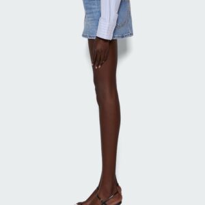 Asymmetric Bikini Layer Mini Denim Skirt