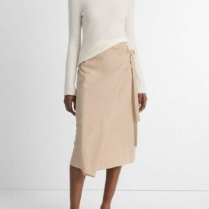 Asymmetric Wrap Skirt, Cliffside, Size 16 Vince