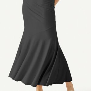 Asymmetrical Flare Maxi Skirt