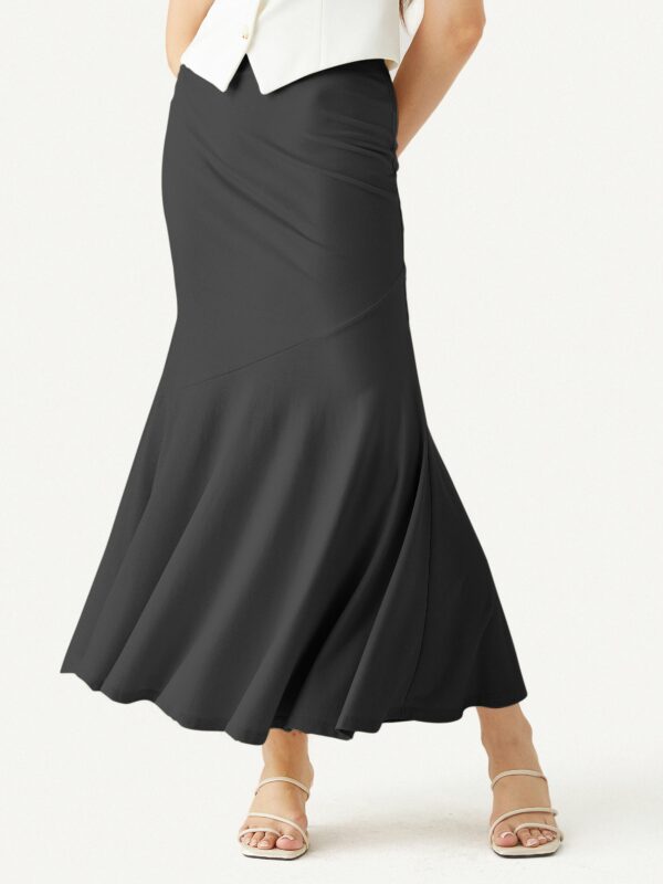 Asymmetrical Flare Maxi Skirt