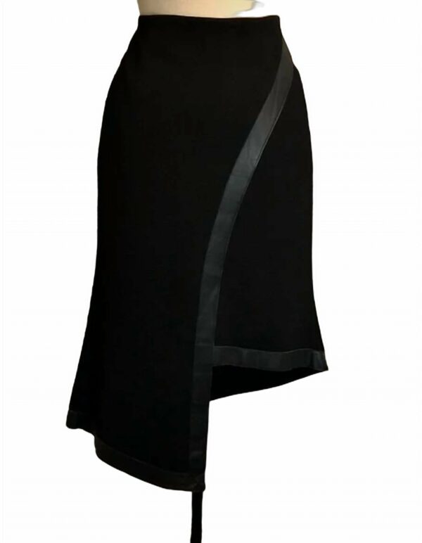 Asymmetrical Skirt In Black