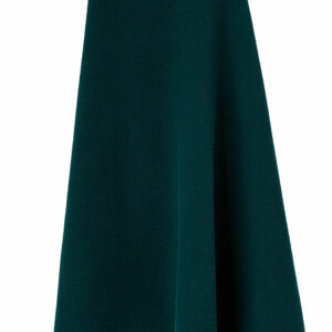 Asymmetrical green skirt