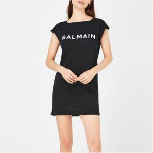 BALMAIN Cover Up T-Shirt Dress - Black