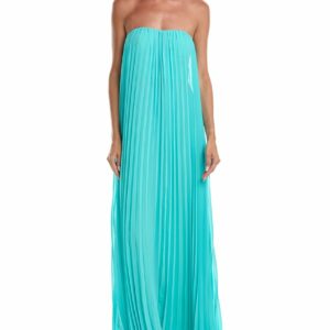 BCBGMAXAZRIA Strapless Maxi Cocktail Dress