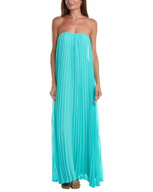 BCBGMAXAZRIA Strapless Maxi Cocktail Dress