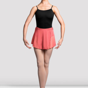 BLOCH Ladies Maeve Fixed Wrap Skirt, Sunset